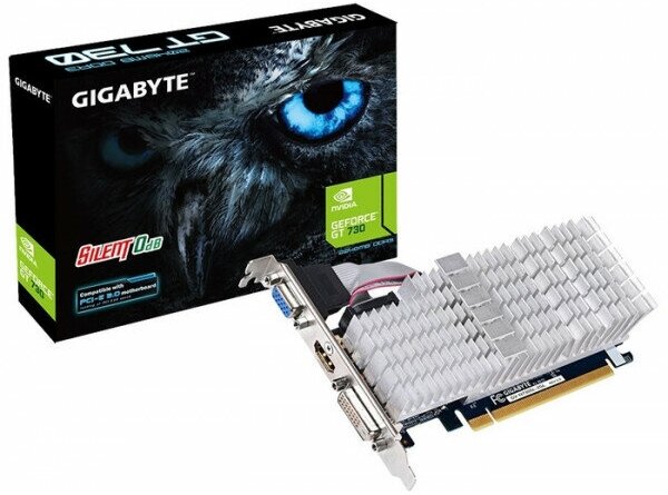 Видеокарта GIGABYTE GeForce® GT730, , 2ГБ, GDDR3, Retail - фото №5