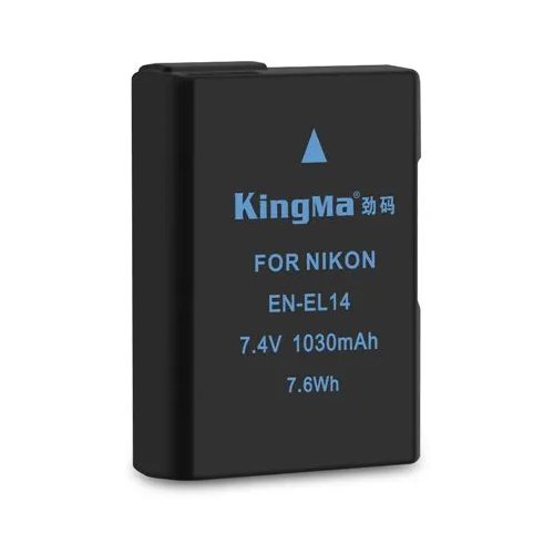 Аккумулятор KingMa EN-EL14 для Nikon (1030 mAh) + защитный кейс аккумулятор fujimi en el14 для nikon coolpix p7000 p7100 p7700 p7800