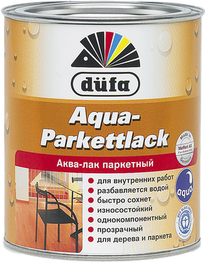 Dufa Aqua-Parkettlack / Дюфа Аква-Паркетлак Лак паркетный на водной основе шелковисто-матовый 750мл