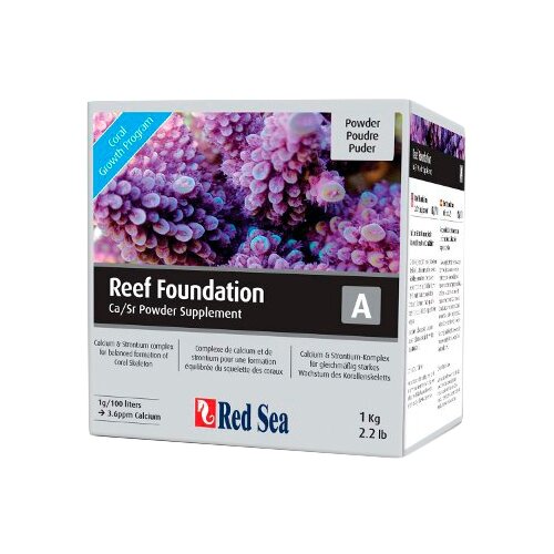 Red Sea Reef Foundation A Calcium+ Powder 1 кг добавка для роста кораллов red sea reef foundation complete 1 кг