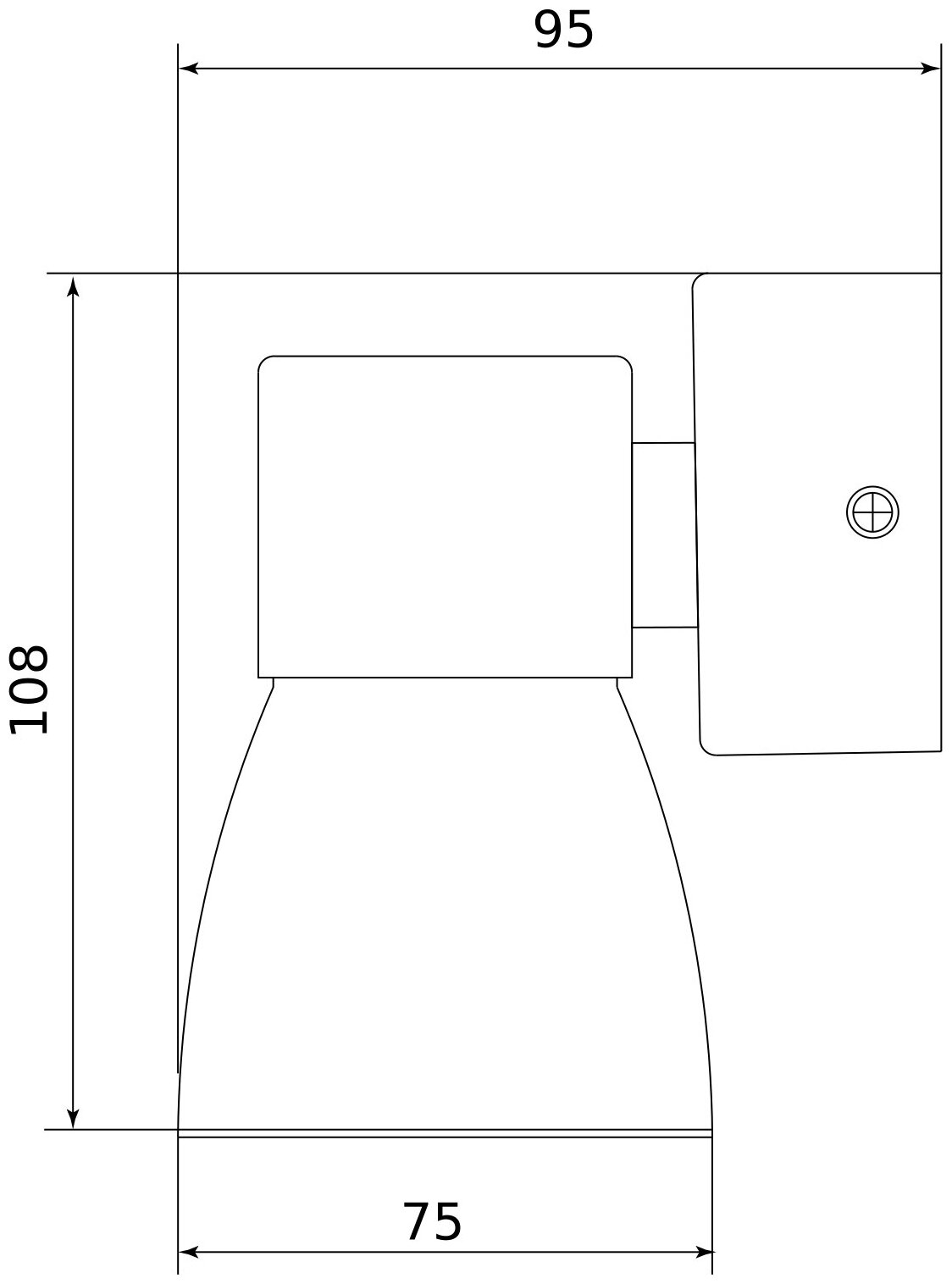 Светильник настенный Cono Elektrostandard MRL 1027 белый