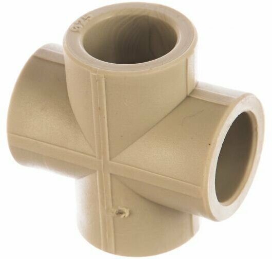 фото Крестовина VALFEX PP-R серая, 25 мм 10шт