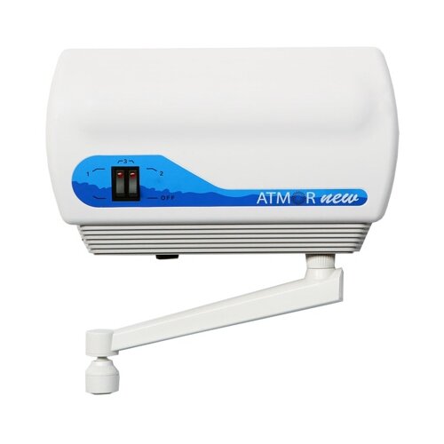 Проточный электрический водонагреватель Atmor NEW 7 KW, кран