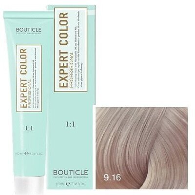 Bouticle Expert Color крем-краска для волос, 9.16 блондин пепельно-перламутровый, 100 мл