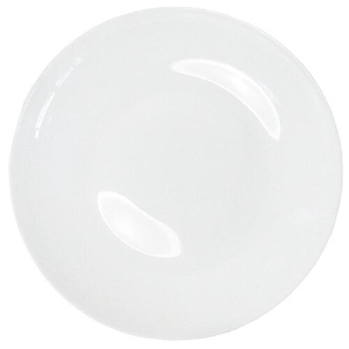 Тарелка десертная d=19,5см, форма Купол, стеклокерамика, белая, (MFG195-2) Dinova Saina 1557493