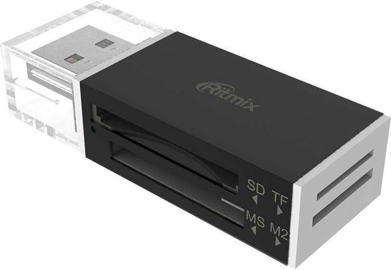 Карт-ридер Ritmix CR-2042 SD/microSD/MS/M2 Black