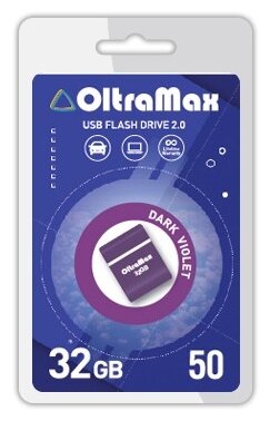 Флеш-накопитель USB 32GB OltraMax 50 фиолетовый