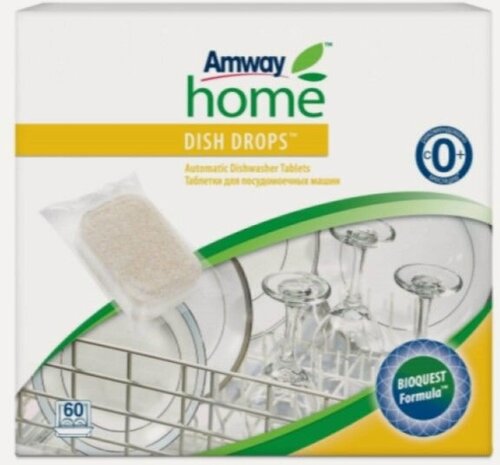 Изображение товара Таблетки для посудомоечной машины Amway Dish Drops таблетки, 60 шт, 1.2 кг