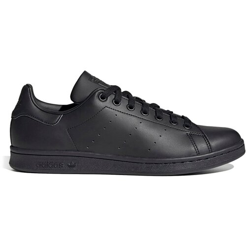 фото Кеды adidas originals stan smith, демисезон/лето, повседневные, перфорированные, размер 8,5 uk, черный