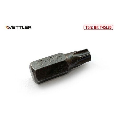 VETTLER Бита вставка TORX T45 3/8 30мм VETTLER бита вставка torx t60 3 8 30мм