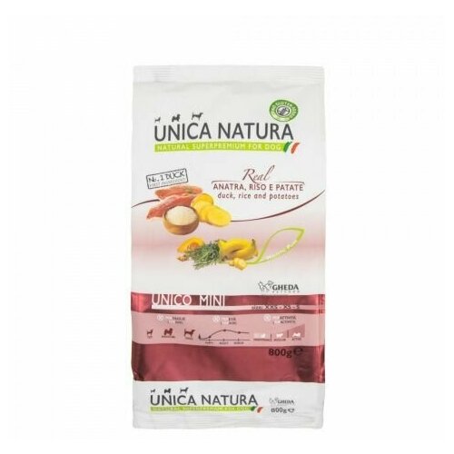 UNICA Mini сухой корм для собак мелких пород с уткой, рисом и картофелем, 2,5 кг