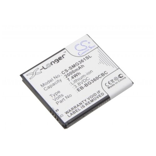 Cameron Sino CS-SMG361SL 2000 мАч samsung orginal eb bg360cbu eb bg360bbe battery 2000mah for samsung galaxy core prime g360 g361 g3609 g3608 g3606 j200 j2 2017