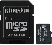 Промышленная карта памяти microSDHC Kingston, 8 Гб Class 10 UHS-I U3 V30 A1 TLC в режиме pSLC, темп. режим от -40? до +85, с адаптером