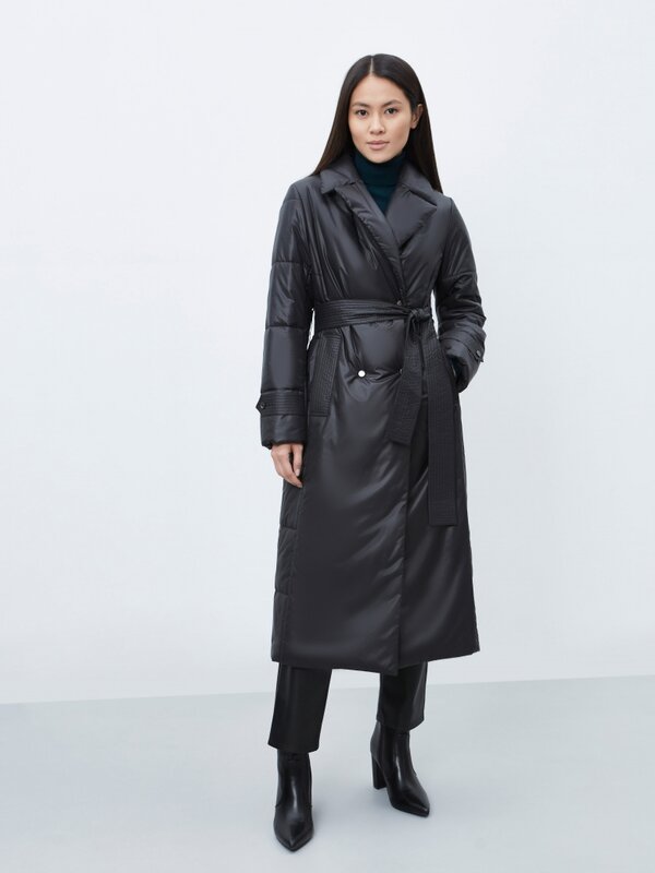 Пальто Electrastyle, демисезон/зима, силуэт полуприлегающий, удлиненное
