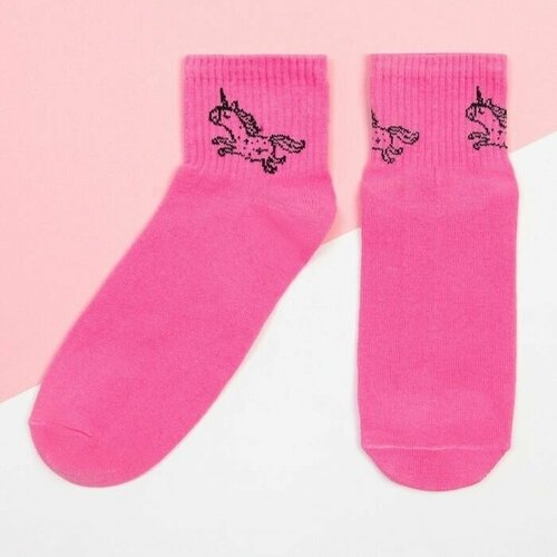 Носки , размер 36/40, розовый 1 пара спортивные короткие носки белые из хлопка р р 36 41 мужские женские дышащие арт lan
