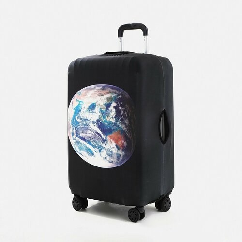 фото Чехол для чемодана сима-ленд, текстиль, черный