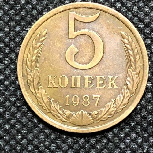 Монета СССР 5 копеек 1987 года СССР 3-5 монета ссср 20 копеек 1985 года ссср 3 5