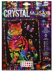 Danko Toys Набор алмазной вышивки Crystal Mosaic Кошка с бабочкой (CRM-01-03)