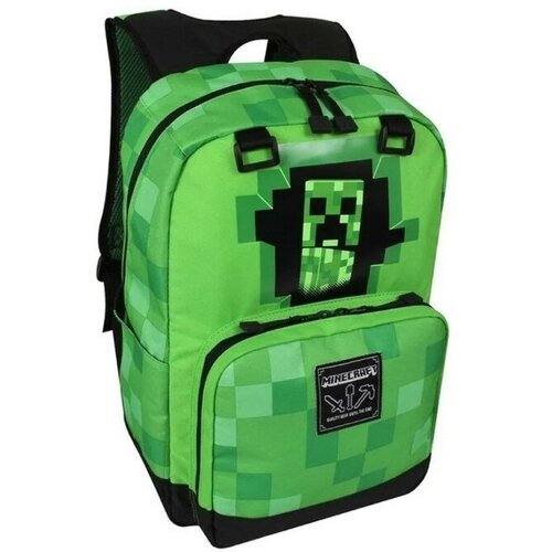 Рюкзак зелёный с Крипером из Майнкрафт - Minecraft рюкзак майнкрафт minecraft голубой 3