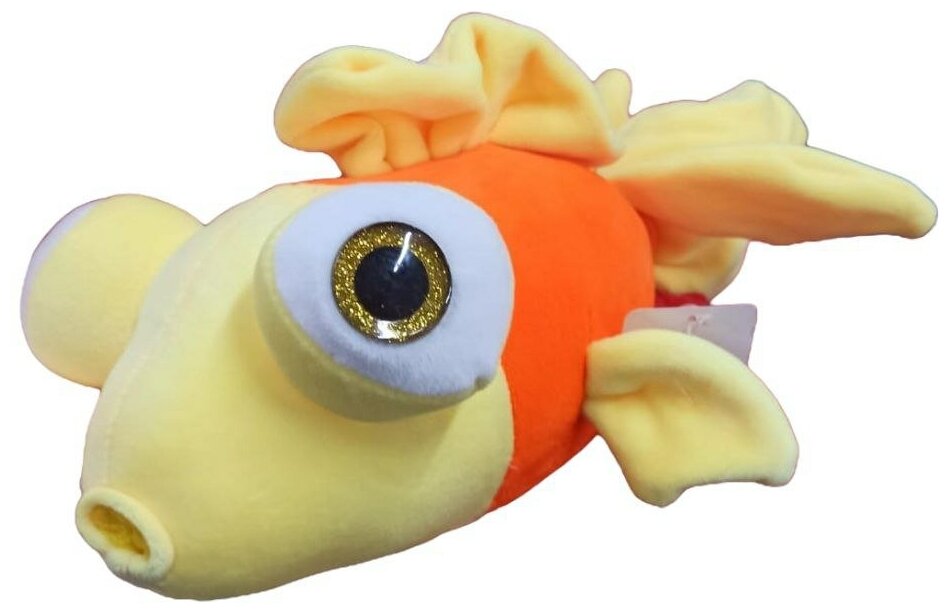 Мягкая игрушка Рыбка Желто-оранжевая 30 см