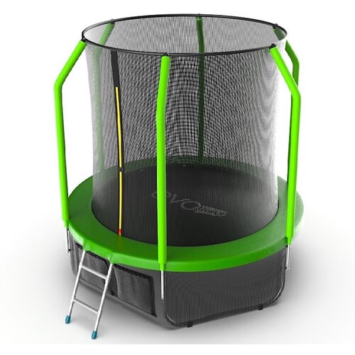 Каркасный батут EVO Jump Cosmo 6FT с нижней сетью 183х183х210 см , green