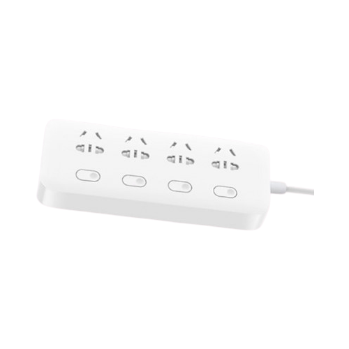 Удлинитель Xiaomi Mijia Power Strip (MJCXB4-02QM), 4 розетки, 1.8 м, 10А / 2500 Вт белый