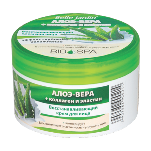 Belle Jardin Bio-Spa Aloe Vera + Collagen and Elastin Крем для лица Алоэ-Вера + коллаген и эластин, 200 мл