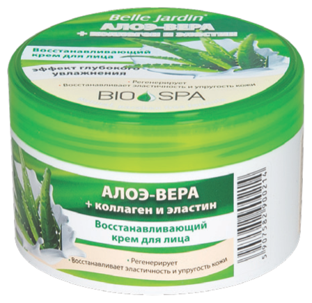 Belle Jardin Bio-Spa Aloe Vera + Collagen and Elastin Крем для лица Алоэ-Вера + коллаген и эластин