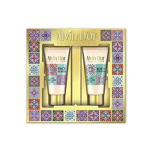 фото Набор alvin d'or spa argan oil: скраб для лица, лосьон для тела