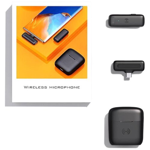 Петличный Беспроводной Микрофон lavalier clip universal Приемник в кейсе разъем type-c 175000₽