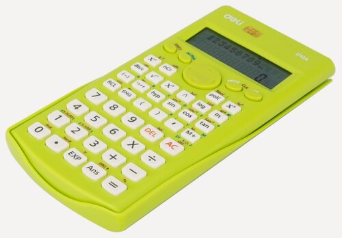 Изображение товара Калькулятор научный Deli E1710A/GRN зеленый 10+2-разр.