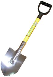 Лопата туристическая Усадьба-Люкс, нержавеющая сталь, с металлическим черенком и ручкой, 830 мм