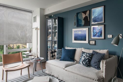 Изображение товара Рулонная штора УЮТ 70 см высота 175 см Грани светло-серый, рольштора полиэстер, затемнение 70%