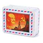 Чай черный Избранное из моря чая Шкатулка с магнитом СССР Красная площадь - изображение