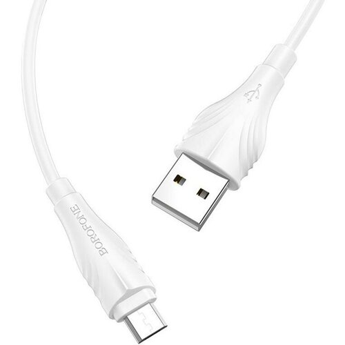 Кабель USB Micro USB BX18 1M Borofone белый кабель micro usb угловой 1m 2 штуки в комплекте