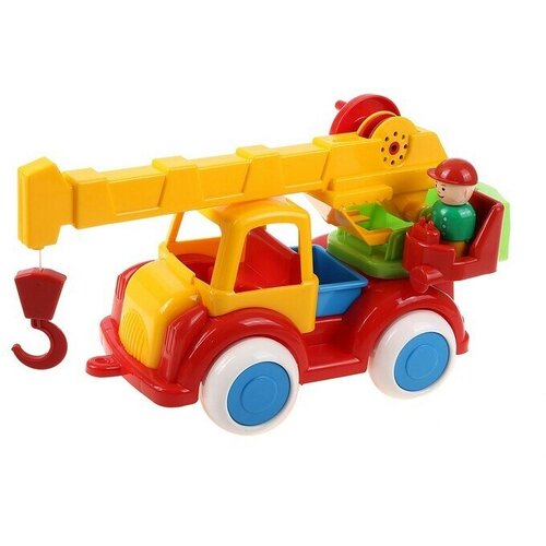 Пластиковая модель машинки Автокран для детей, большой грузовик, игрушка для песочницы