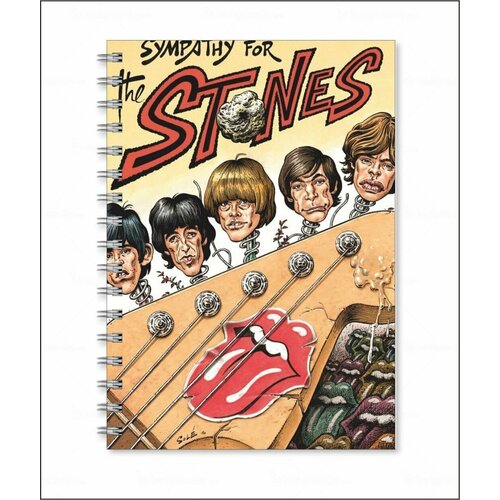 Тетрадь The Rolling Stones - Роллинг Стоунз № 3 мужская футболка the rolling stones роллинг стоунз rock music 2xl темно синий