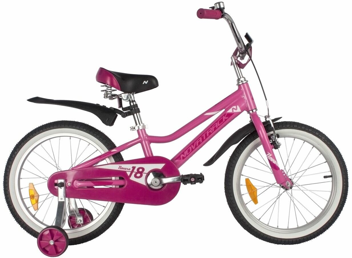 Детский велосипед Novatrack Novara 18 (2022) фиолетовый 11.5"
