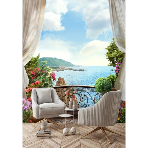 Фотообои Вид на море с балкона 200х260 см 4500₽