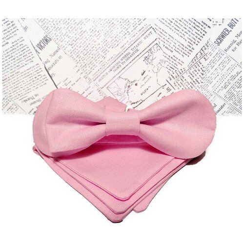 фото Галстук бабочка классическая восьмерка однотонная 12,5 см + платок паше 20х20 см/ мужская/ женская/ комплект bontik
