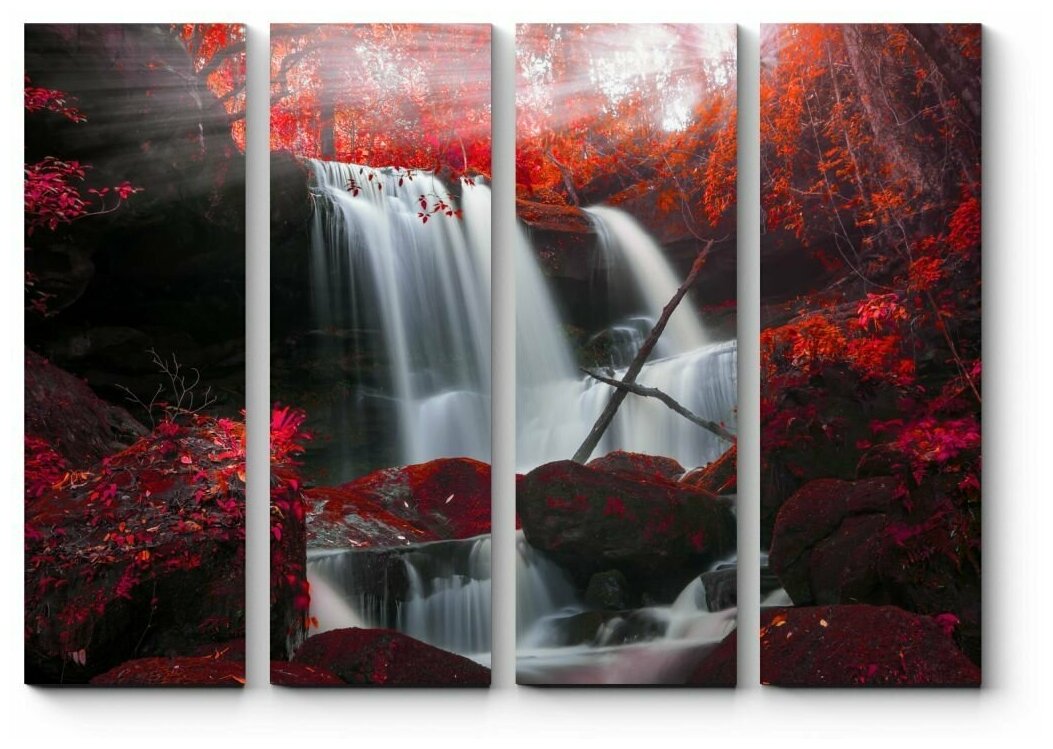Модульная картина Осенний водопад в Таиланде 60x45
