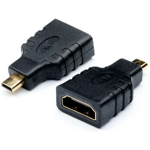 Переходник HDMI - MicroHDMI Atcom AT6090 видео адаптер orient c137 переходник hdmi на minihdmi и microhdmi насадка для кабеля
