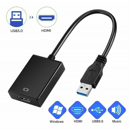 Переходник USB 3.0 - HDMI (Full HD - 1080p) / конвертер USB 3.0 - HDMI / адаптер USB 3.0 - HDMI