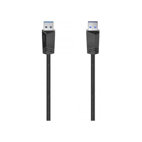 Кабель Hama H-200624 00200624 USB A(m) USB A(m) 1.5м черный кабель usb hama h 200646 usb type c угловой usb a m прямой 0 75м черный [00200646]