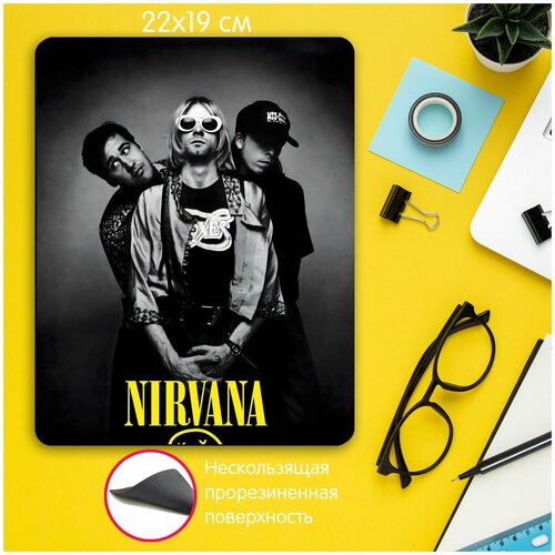 Игровой коврик для мыши группа Nirvana Нирвана