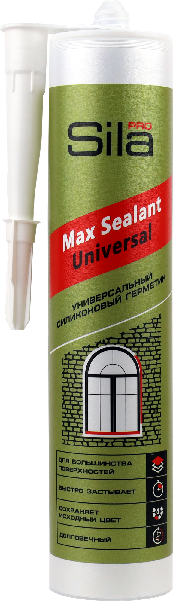 Sila PRO Max Sealant, силиконовый универсальный герметик, бежевый, 280 мл (1 уп - 24шт) - фотография № 3