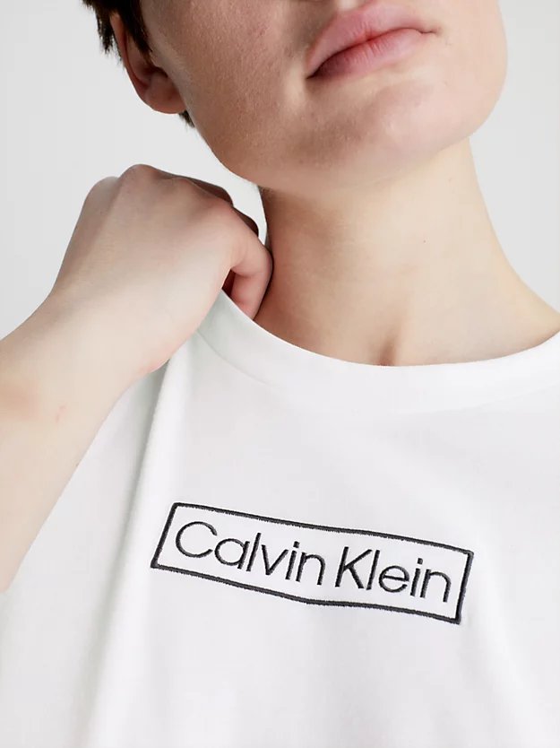 Футболка домашняя Calvin Klein, Цвет: белый, Размер: L - фотография № 4