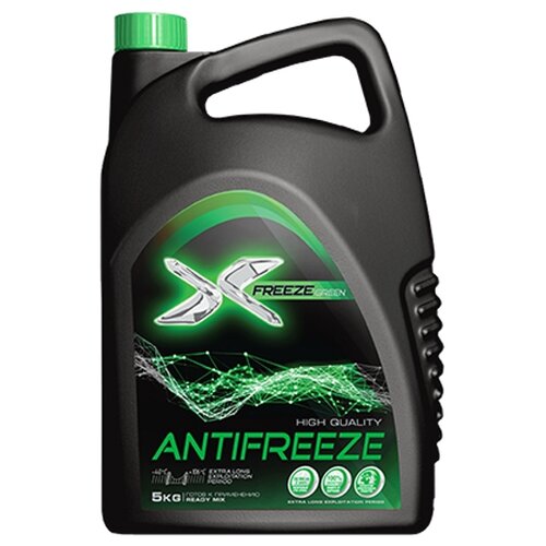 Антифриз X-freeze Green (зеленый) 5кг