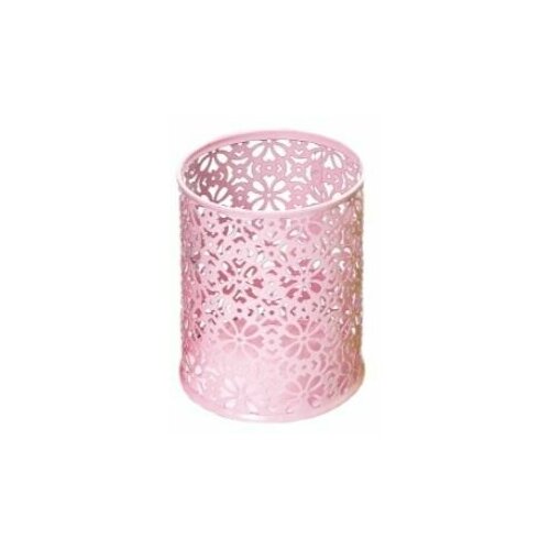 Стакан канцелярский круглый , металлический 70/95 (розовый) стакан канцелярский металлический