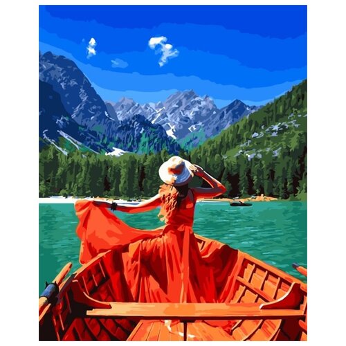 фото Картина по номерам "красное платье", 40x50 см paintboy